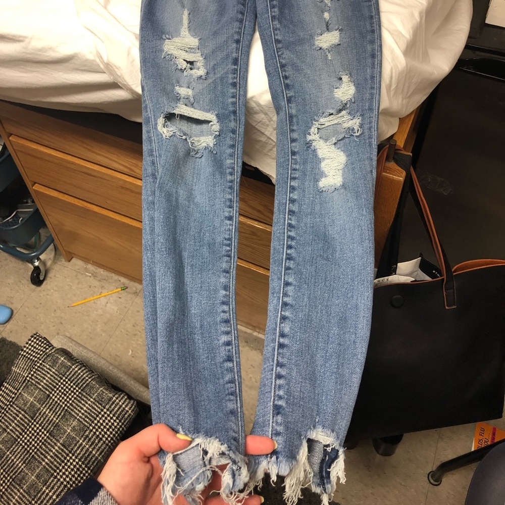 Abercrombie Super Skinny Ripped Jeans